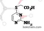 Molecular Structure of 74195-58-7 (2-Amino-4-(carboxymethylthio)pyrimidine)
